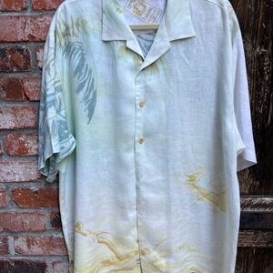 Tommy Bahama Imported Paradise Men's Linen Shirt Sz L